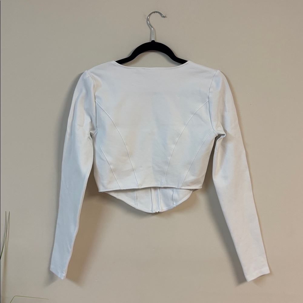 BNWOT Aritzia Sunday Best Maverick Bustier long sleeve Top size S - Picture 5 of 5